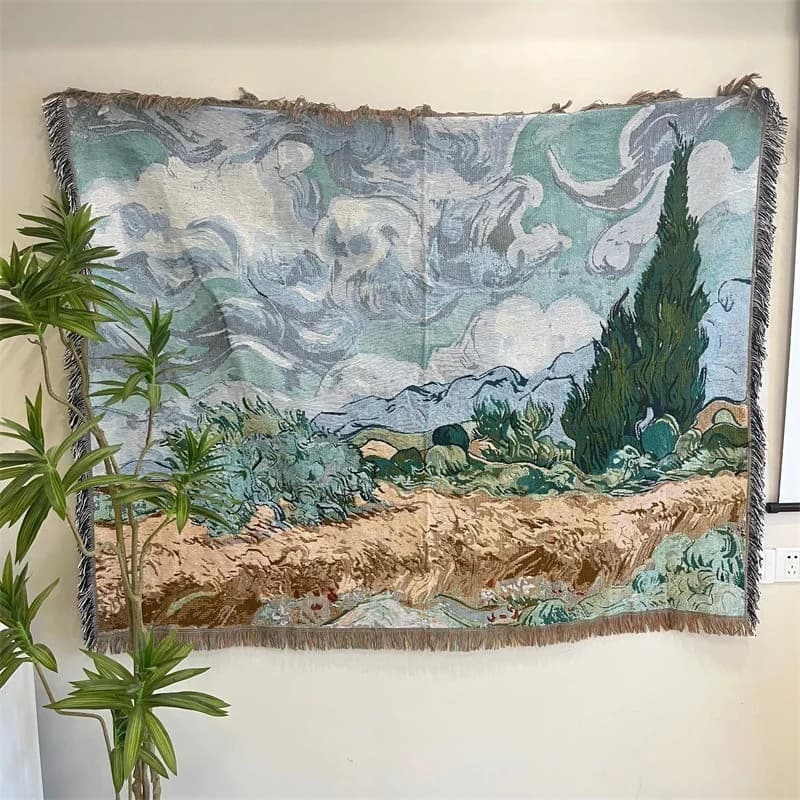 Tkanica u stilu Van Gogha za dekoraciju zida i kauča