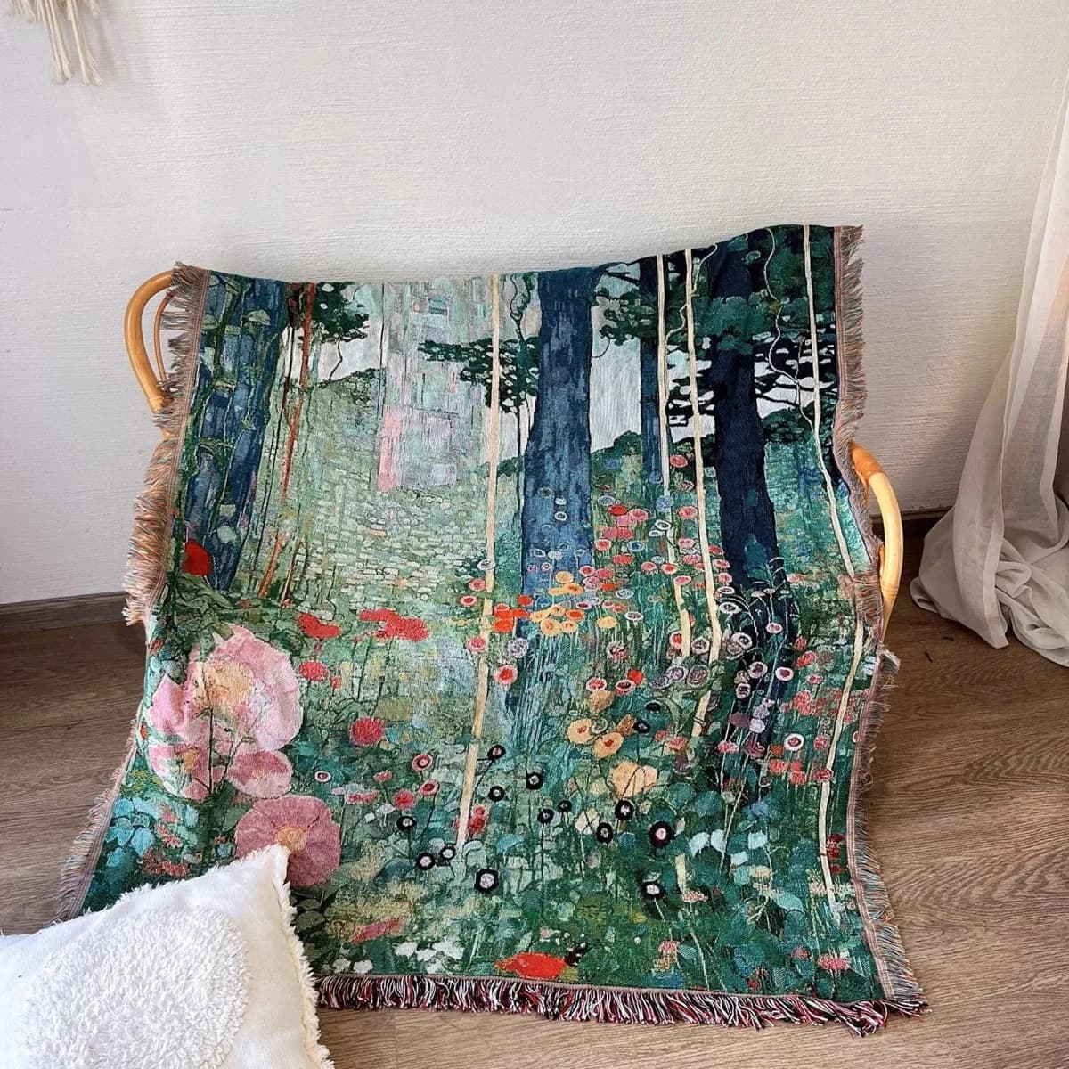 Klimt Tajni vrt tapiserija prekrivač za kauč i zidnu dekoraciju
