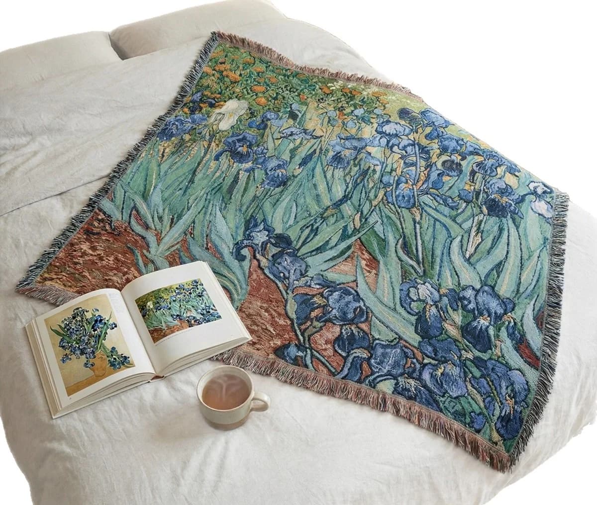 Tapiserijski prekrivač u stilu Van Gogha od pamučne mješavine za kauč